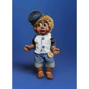 DUFFY #379❤️️ 90s NABER KIDS DOLL Wood Carved 14” Ltd Edition CUTE EXPRESSIONS